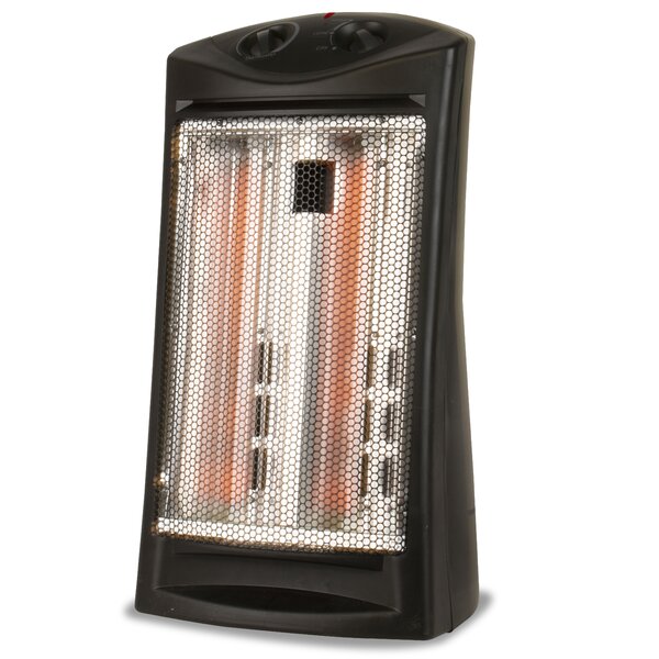 Black Decker Quartz 1500 Watt Electric Infrared Tower Heater With